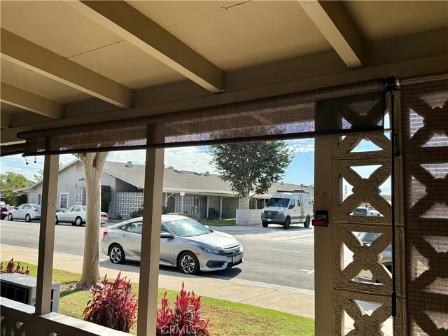 a car parked in front of a building