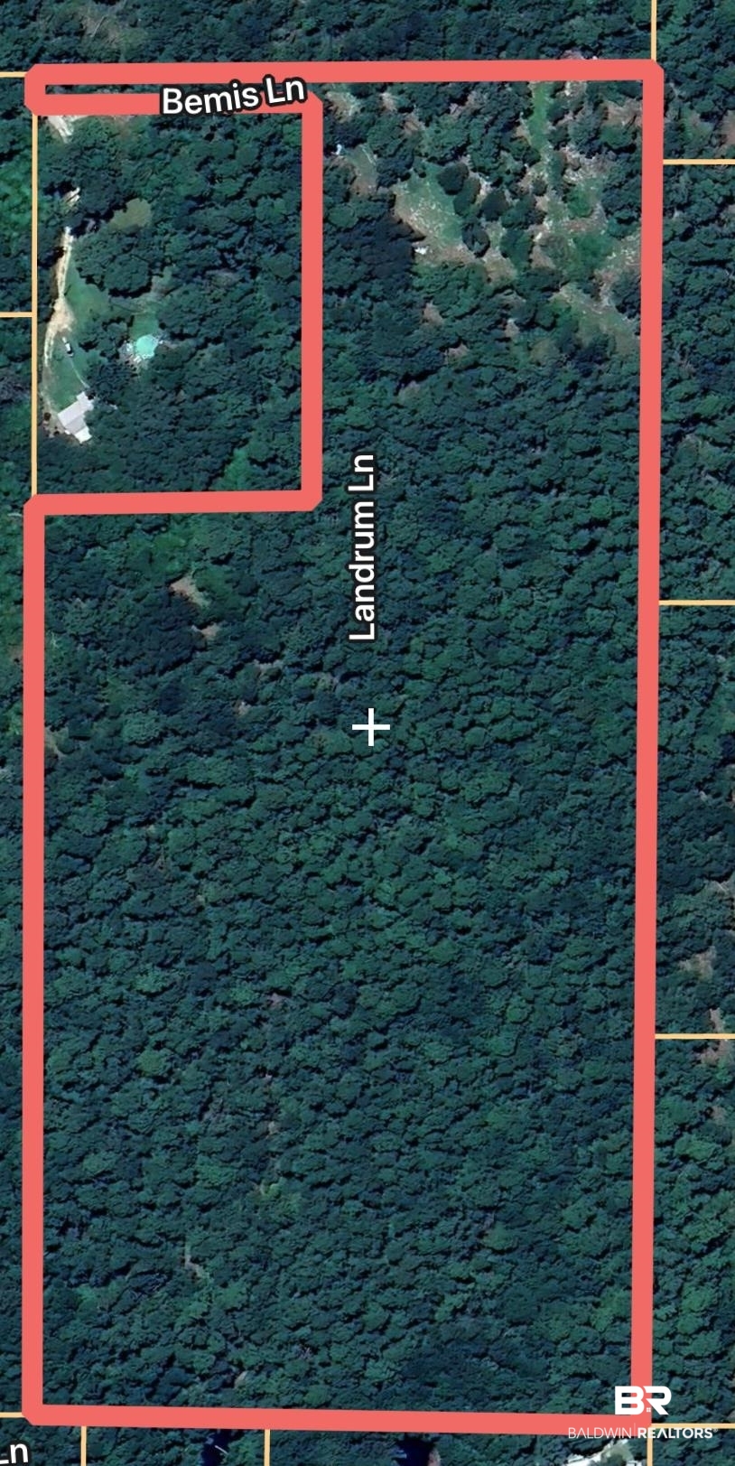 0 Bemis Lane Bon Secour, AL 36511 - Photo 2 of 8 Map / location featuring property boundaries highlighted