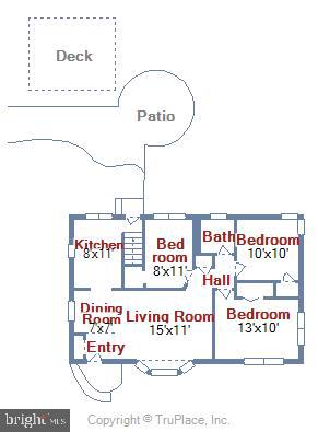 508 Woodburn Road Rockville, MD 20851 - Photo 25 of 26 Main Level floorplan