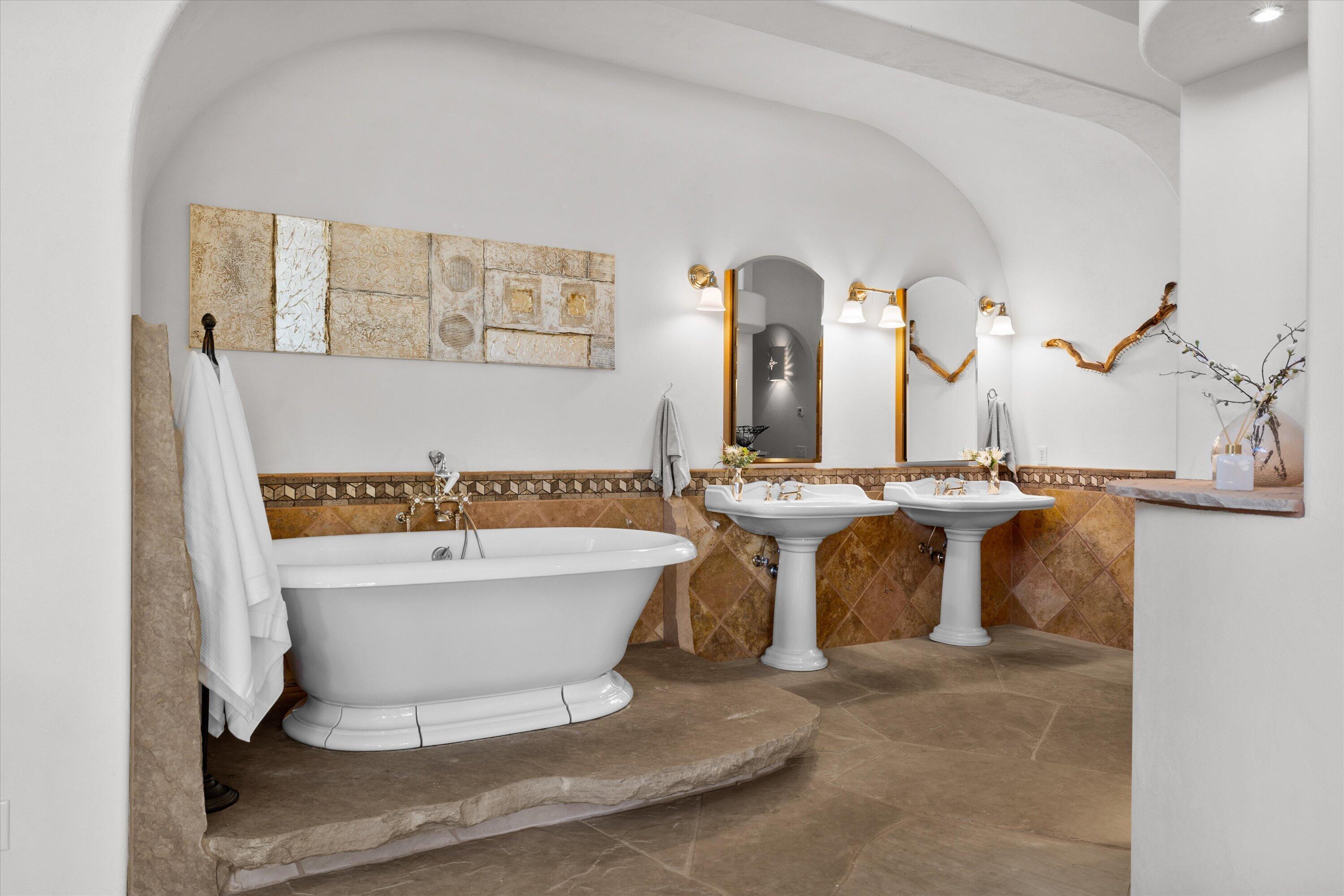64155 Hunnell Road Bend, OR 97703 - Photo 38 of 96 Retreat like bath with large soaking tub and radiant in-floor heat.