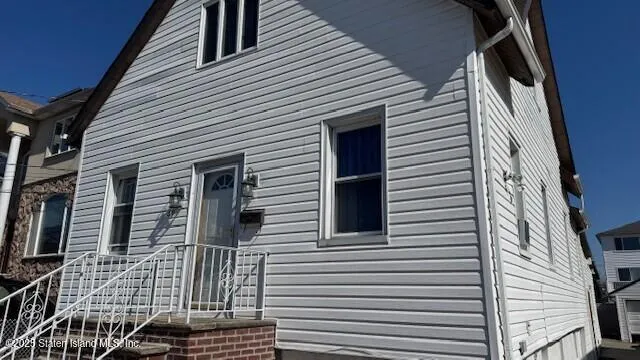 a view of a house with a door
