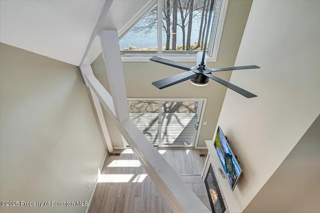 a view of a house with a balcony