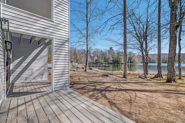 a view of lake with mountain
