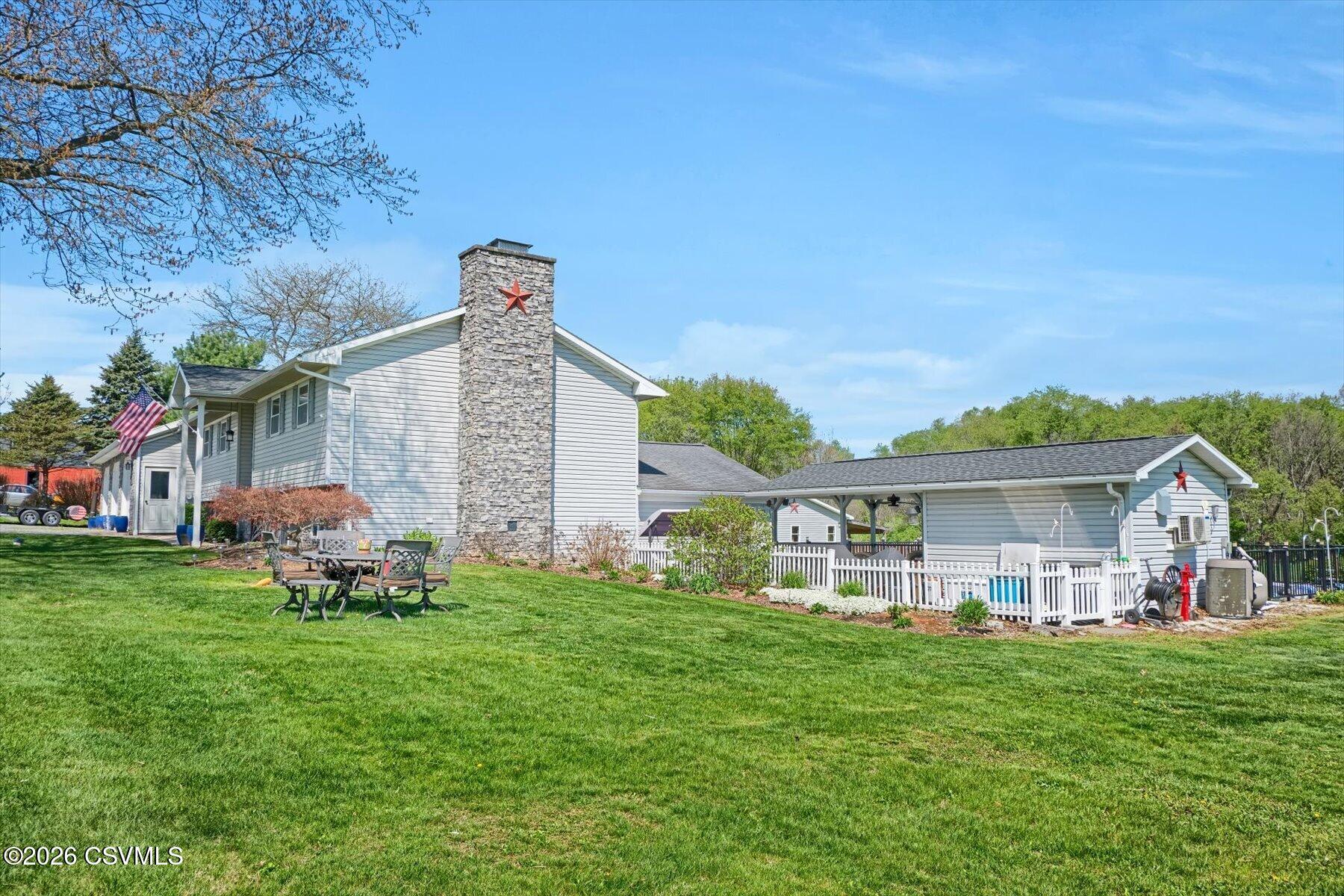 139 Eisley Road Milton, PA 17847 - Photo 33 of 56 side of house with pool house