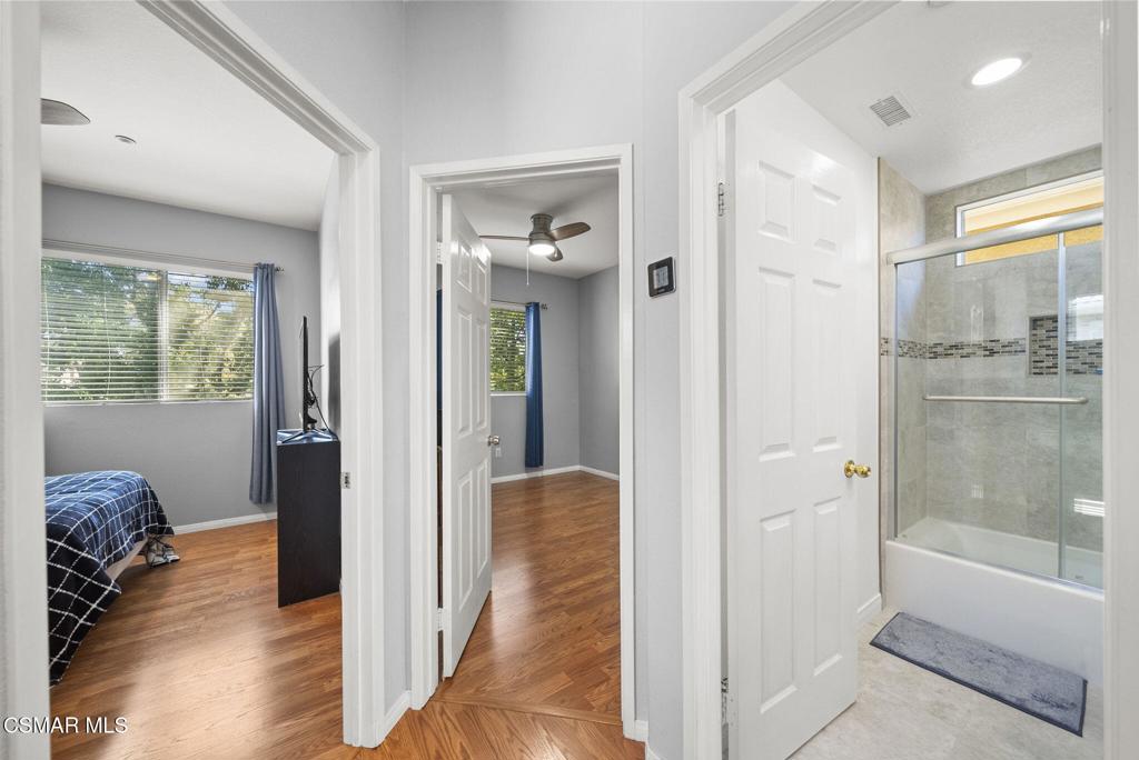 1838 Amberleaf Lane Simi Valley, CA 93065 - Photo 25 of 39 a view of a bathroom with tub and shower