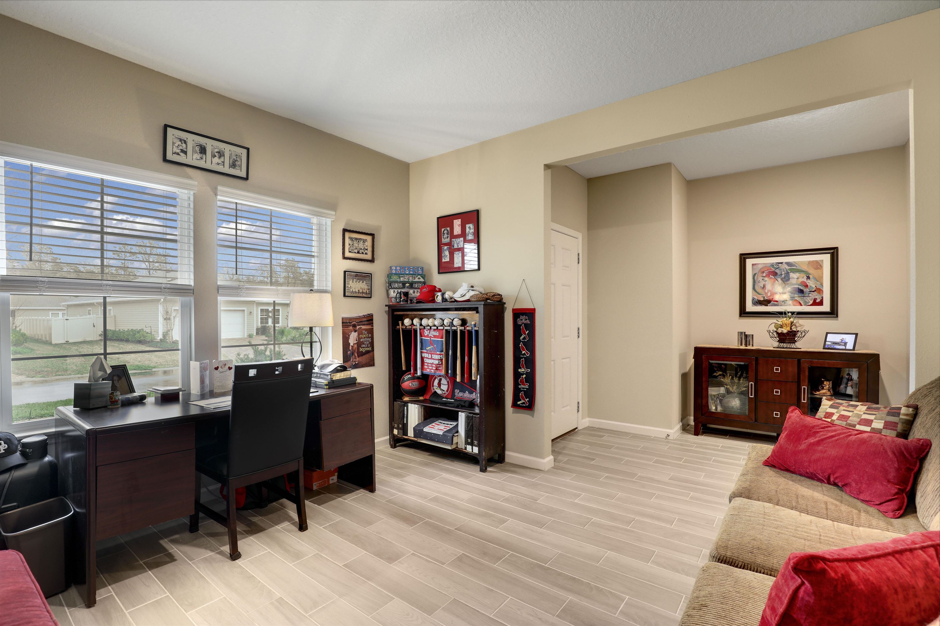384 Gan Way St. Johns, FL 32259 - Photo 13 of 61 a living room with furniture and a flat screen tv