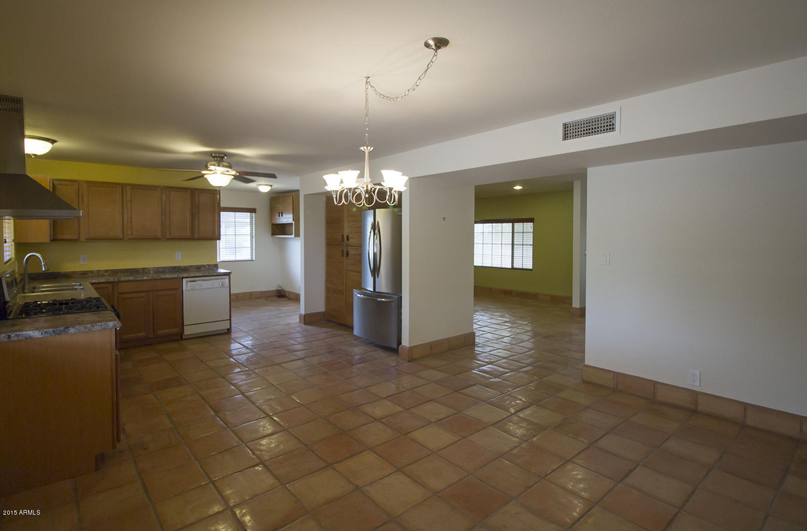 family room and Kitchen