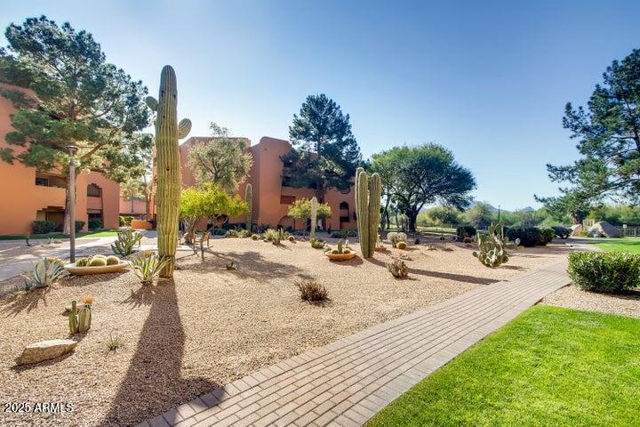 4303 East Cactus Road, Unit 222 Phoenix, AZ 85032 - Photo 30 of 38 a view of a swimming pool with a patio