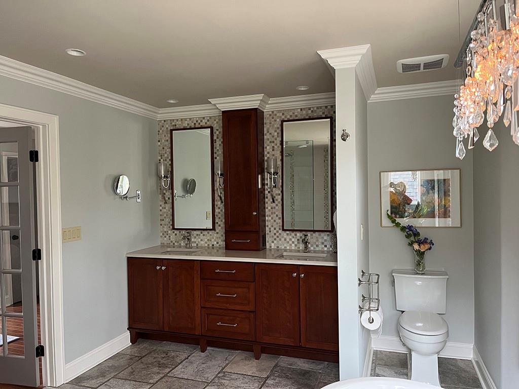 80 Aaron Lane Indiana, PA 15701 - Photo 16 of 25 a bathroom with a toilet a sink and mirror