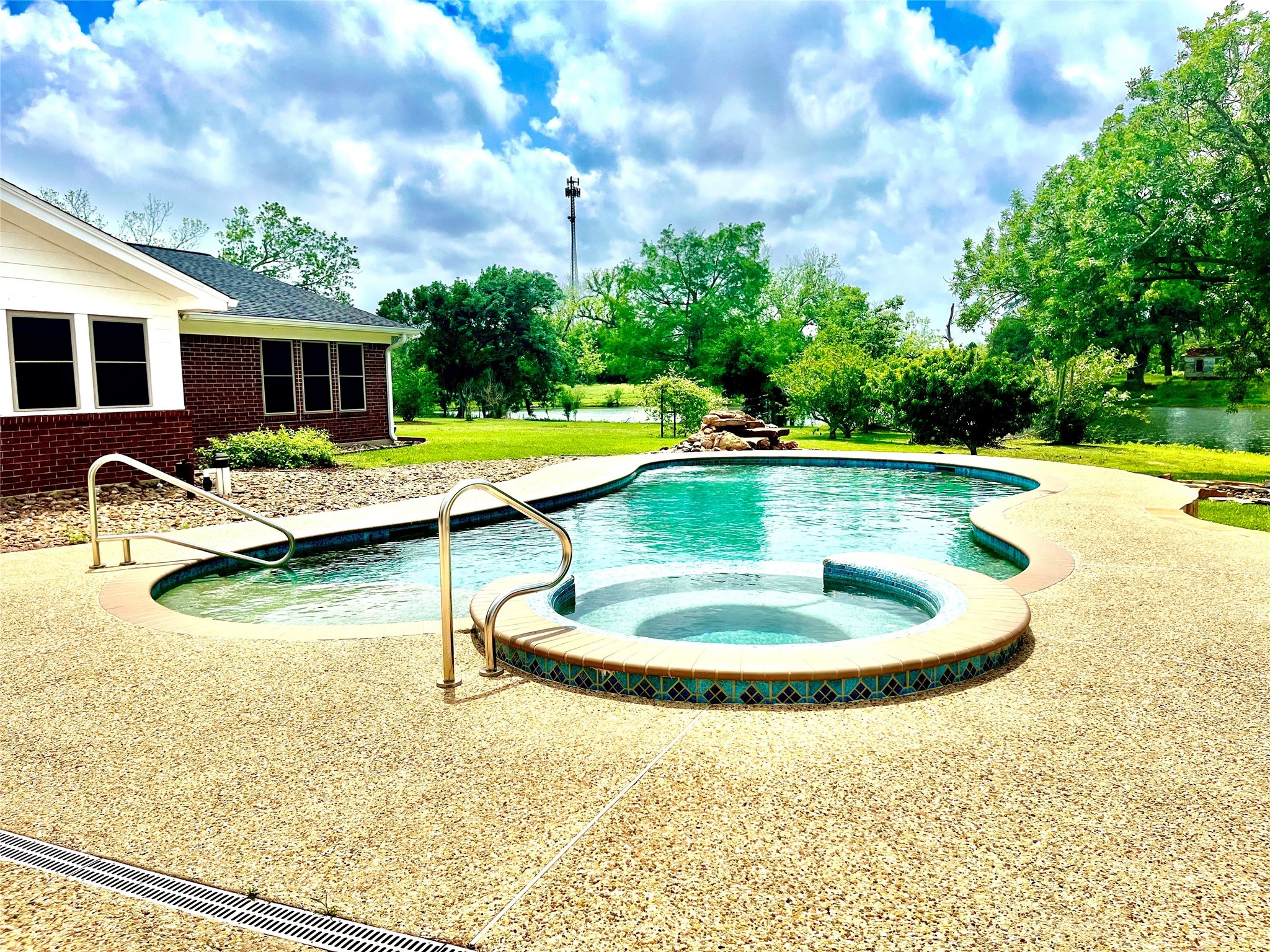 37243 FM 521 Road Bay City, TX 77414 - Photo 38 of 50 a view of swimming pool with seating space