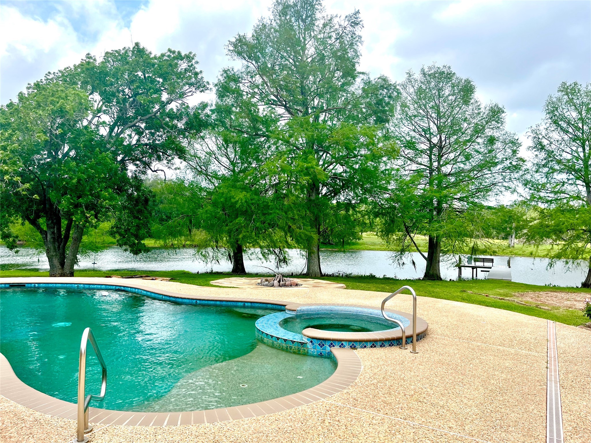 37243 FM 521 Road Bay City, TX 77414 - Photo 43 of 50 a view of a swimming pool with a yard