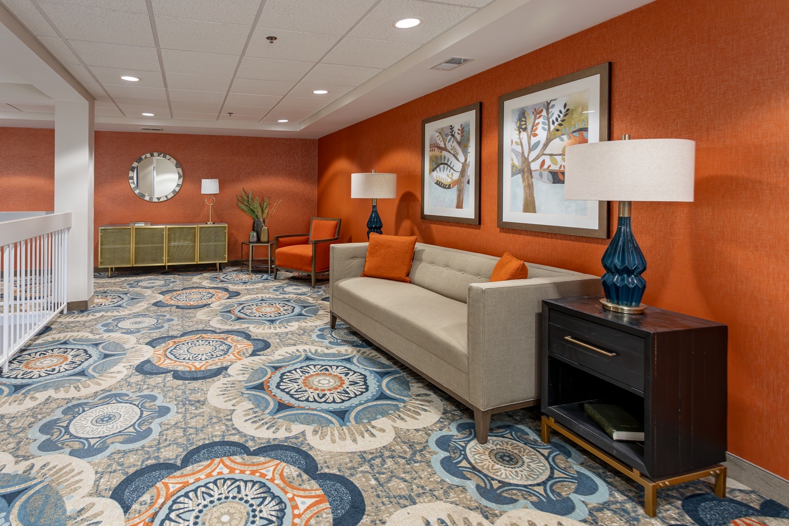 2000 Randi Drive, Unit 310 Aurora, IL 60504 - Photo 9 of 19 a living room with furniture a flat screen tv and a lamp