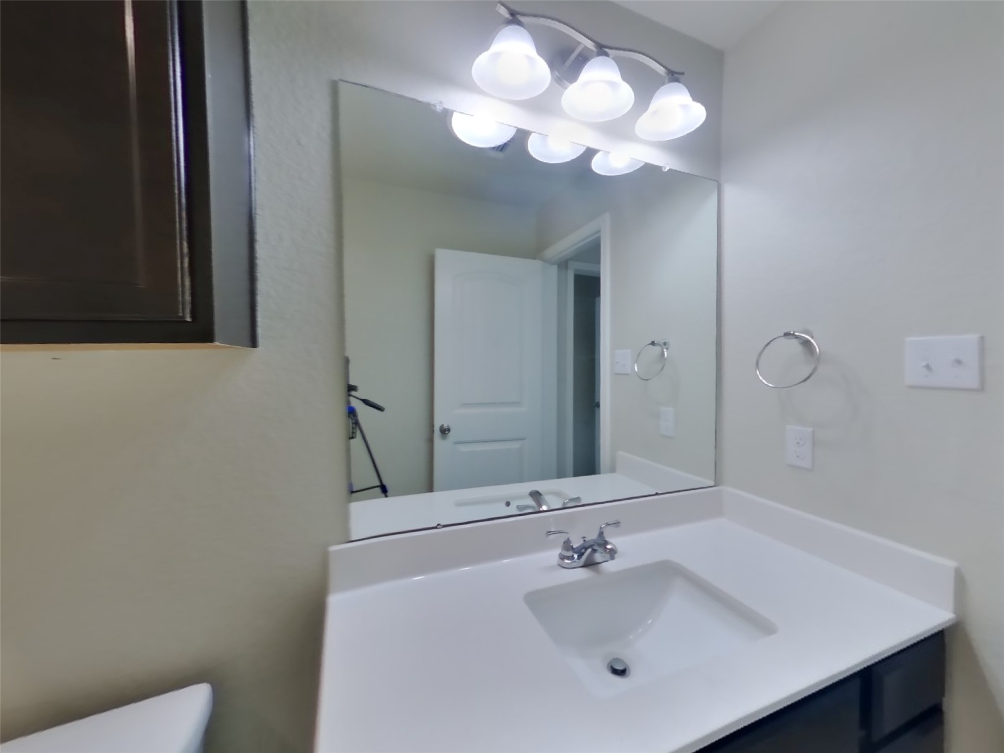 1152 Ibis Falls Loop Jarrell, TX 76537 - Photo 17 of 19 a bathroom with a sink and a mirror