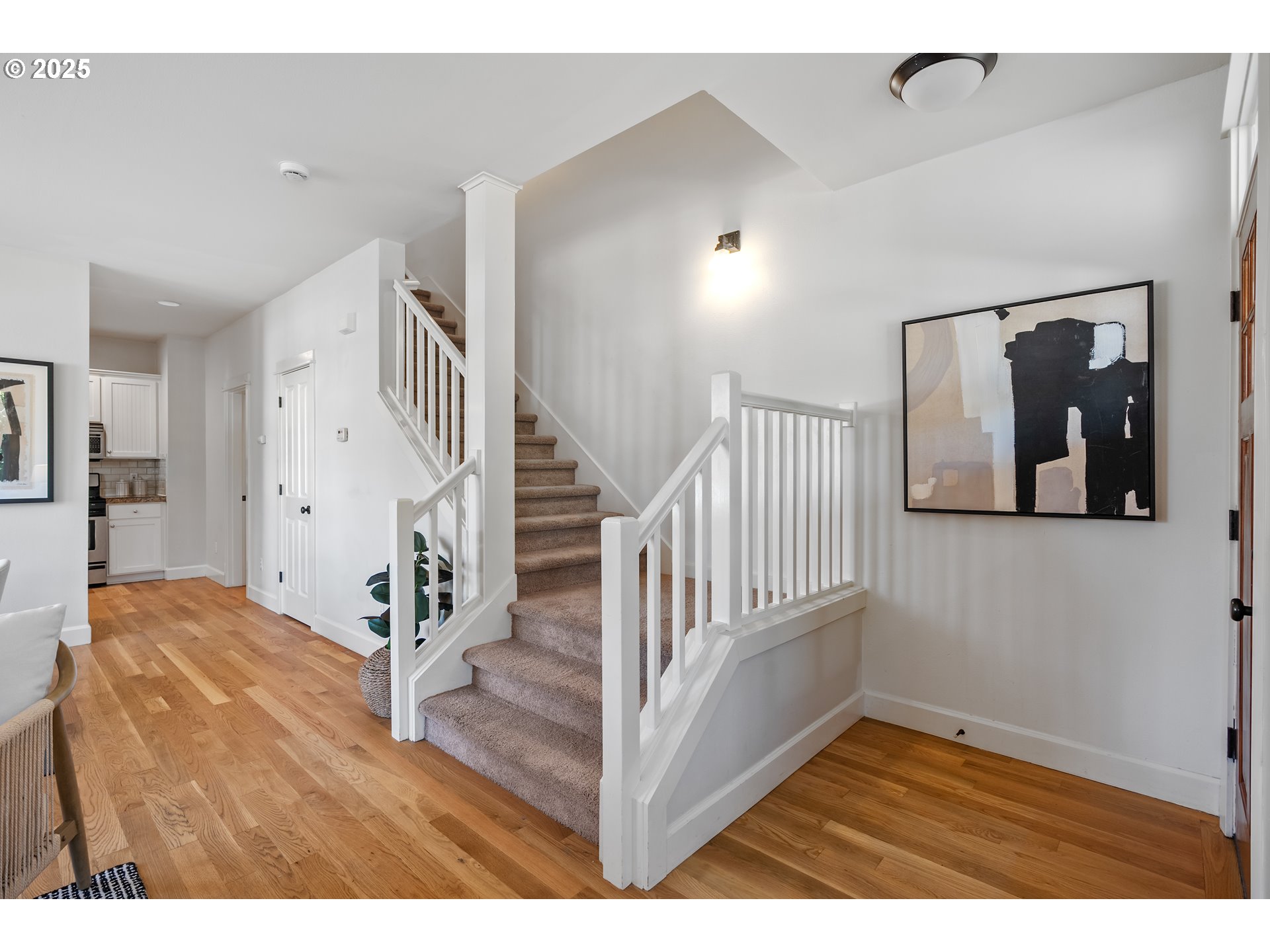 4646 North Commercial Avenue Portland, OR 97217 - Photo 17 of 31 a view interior of house with wooden floor and stairs