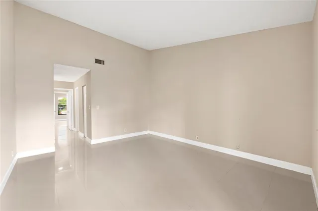 a view of an empty room