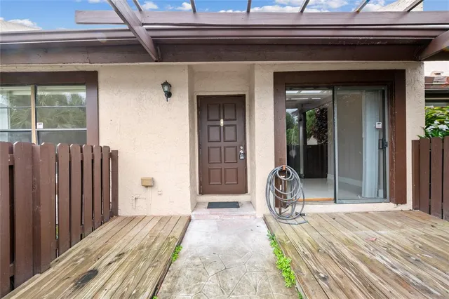 a view of a entryway door of the house