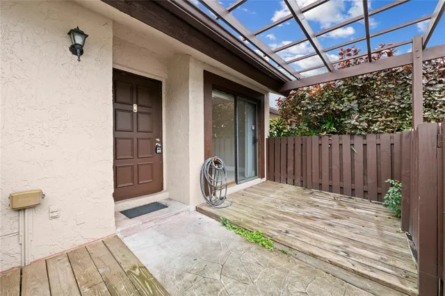 a view of outdoor space and deck