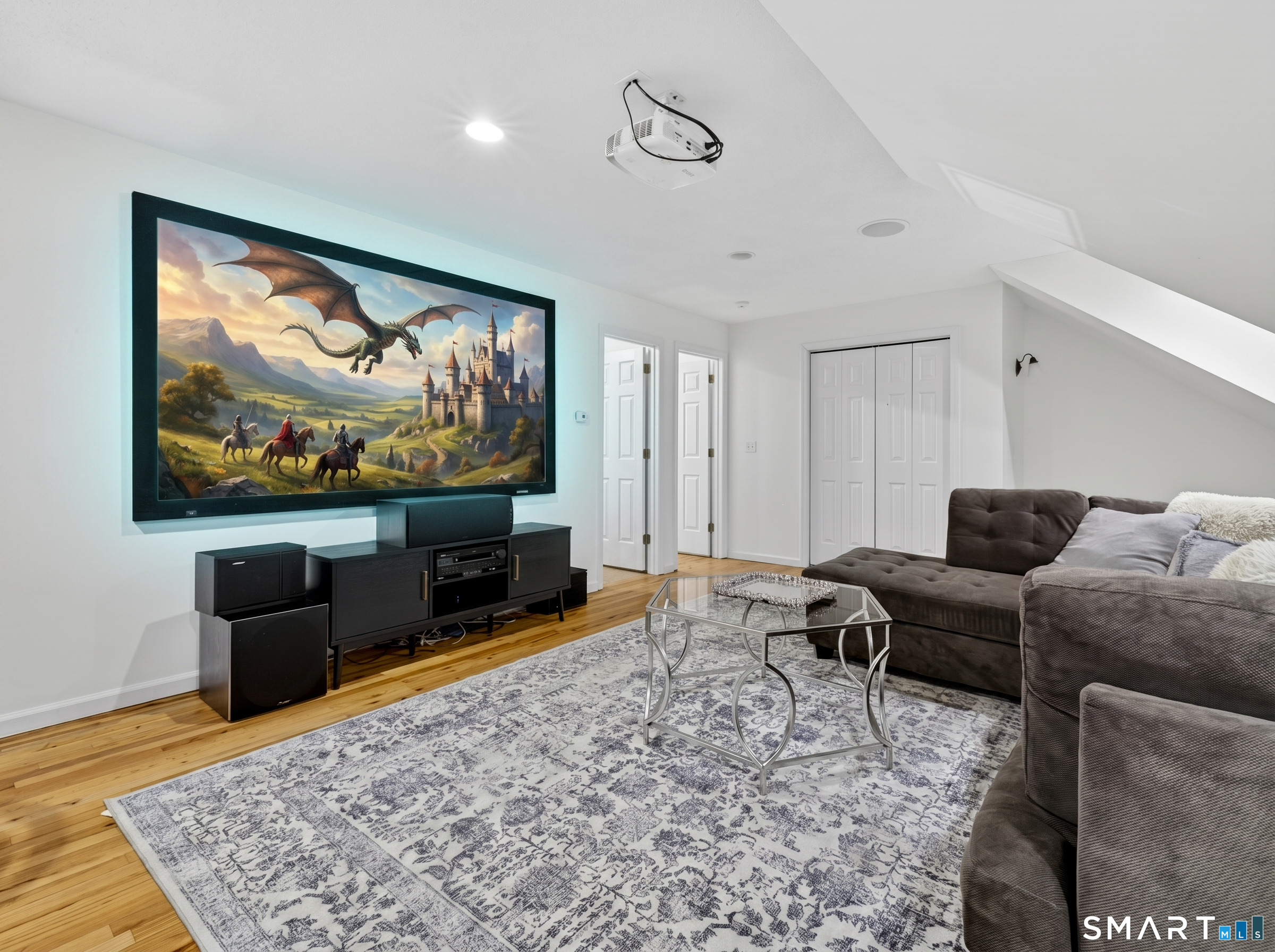 148 Old Colchester Road Salem, CT 06420 - Photo 34 of 40 After a day on the lake, snuggle up to your favorite movie in the media room!