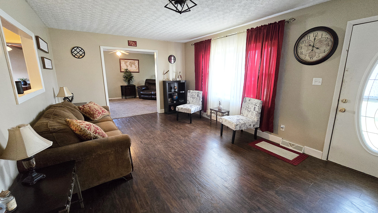 614 East Superior Street Irvington, IL 62848 - Photo 24 of 41 a living room with furniture and a wooden floor