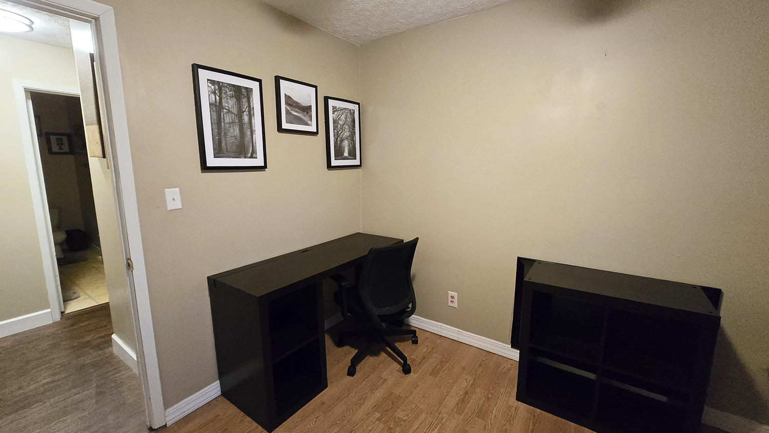 614 East Superior Street Irvington, IL 62848 - Photo 30 of 41 a room with painting on the wall and a wooden floor
