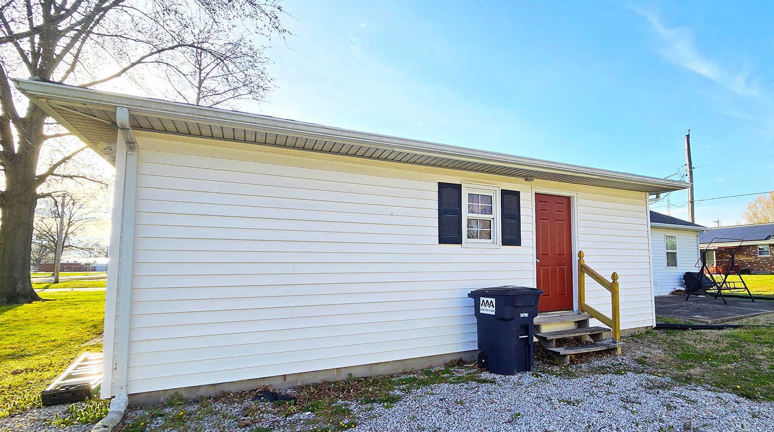 614 East Superior Street Irvington, IL 62848 - Photo 40 of 41 a view of a house with a backyard