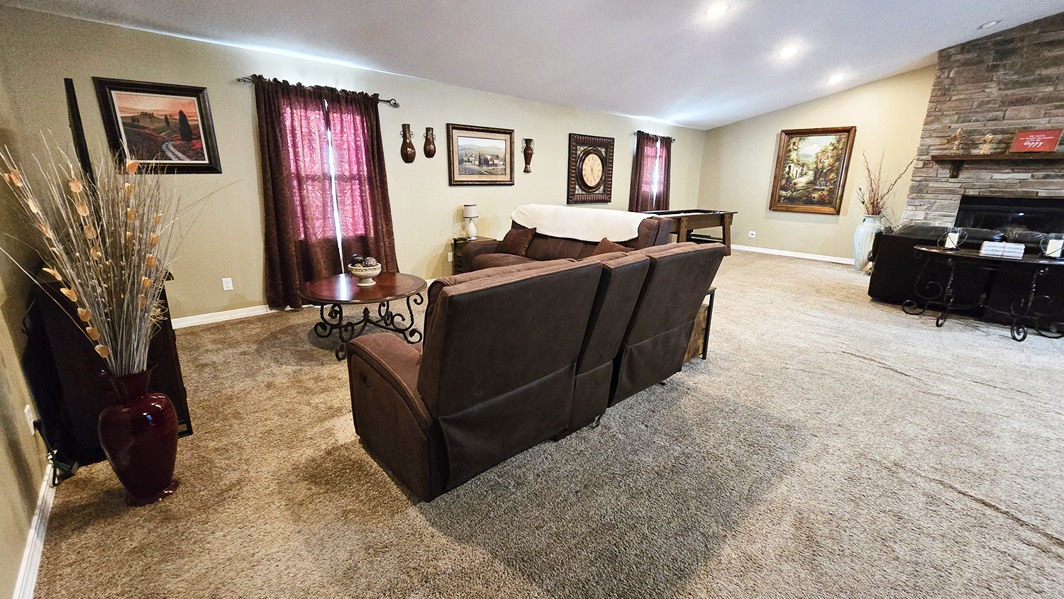 614 East Superior Street Irvington, IL 62848 - Photo 9 of 41 a living room with furniture and a flat screen tv