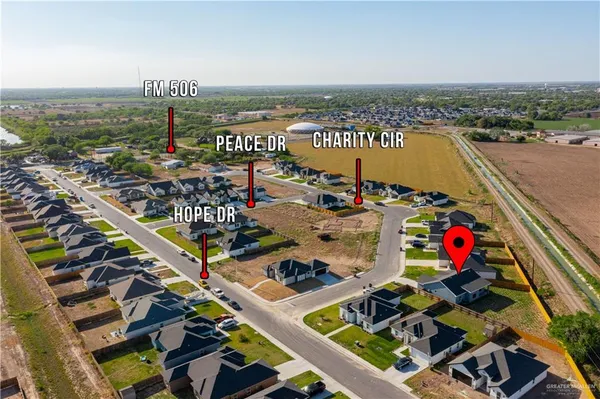 an aerial view of a balcony