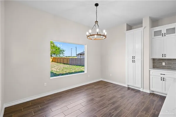 a view of a decorative light in a room