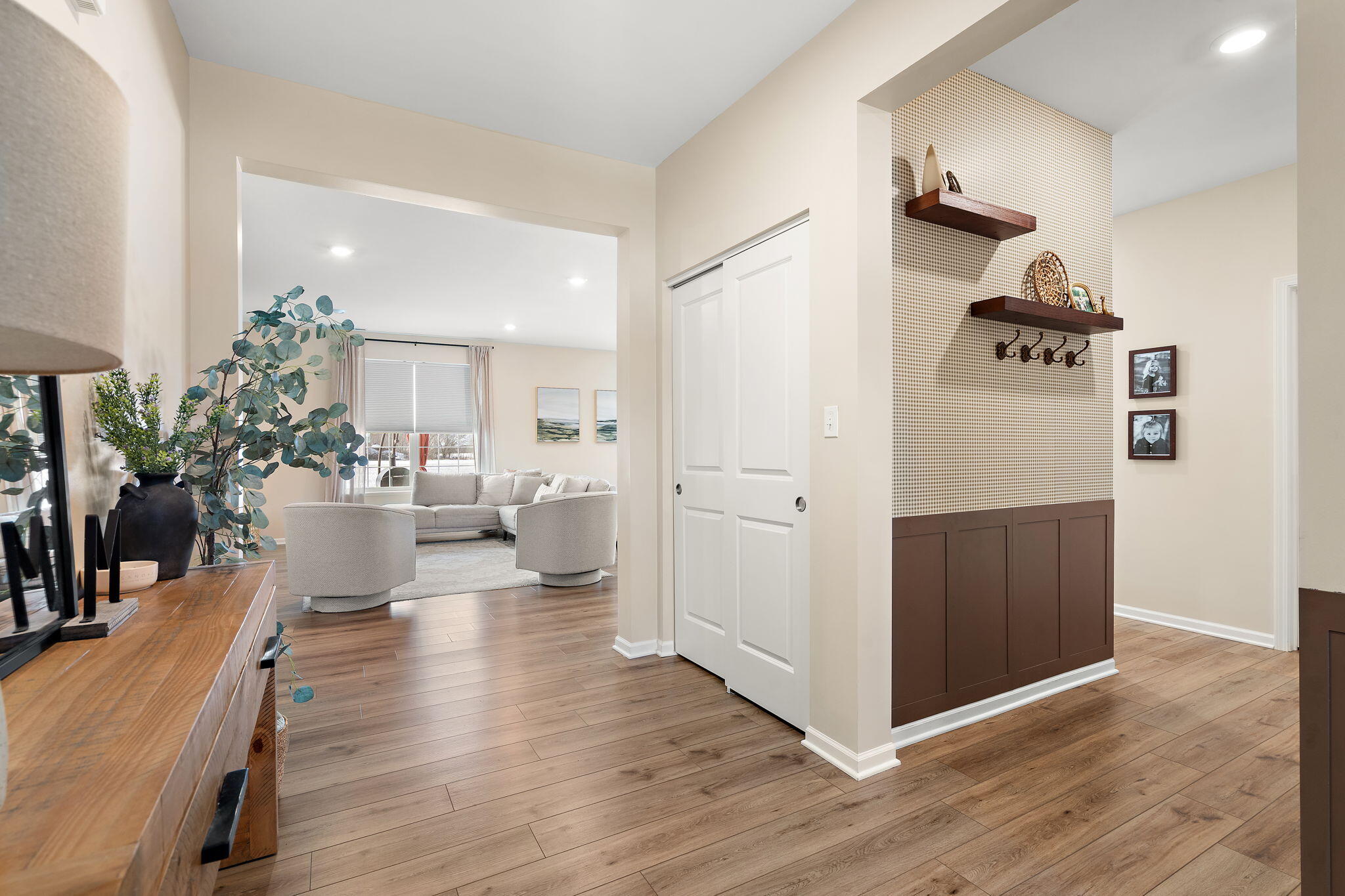 11664 Thomas Street Winfield, IN 46307 - Photo 5 of 30 a view of a living room and dining room
