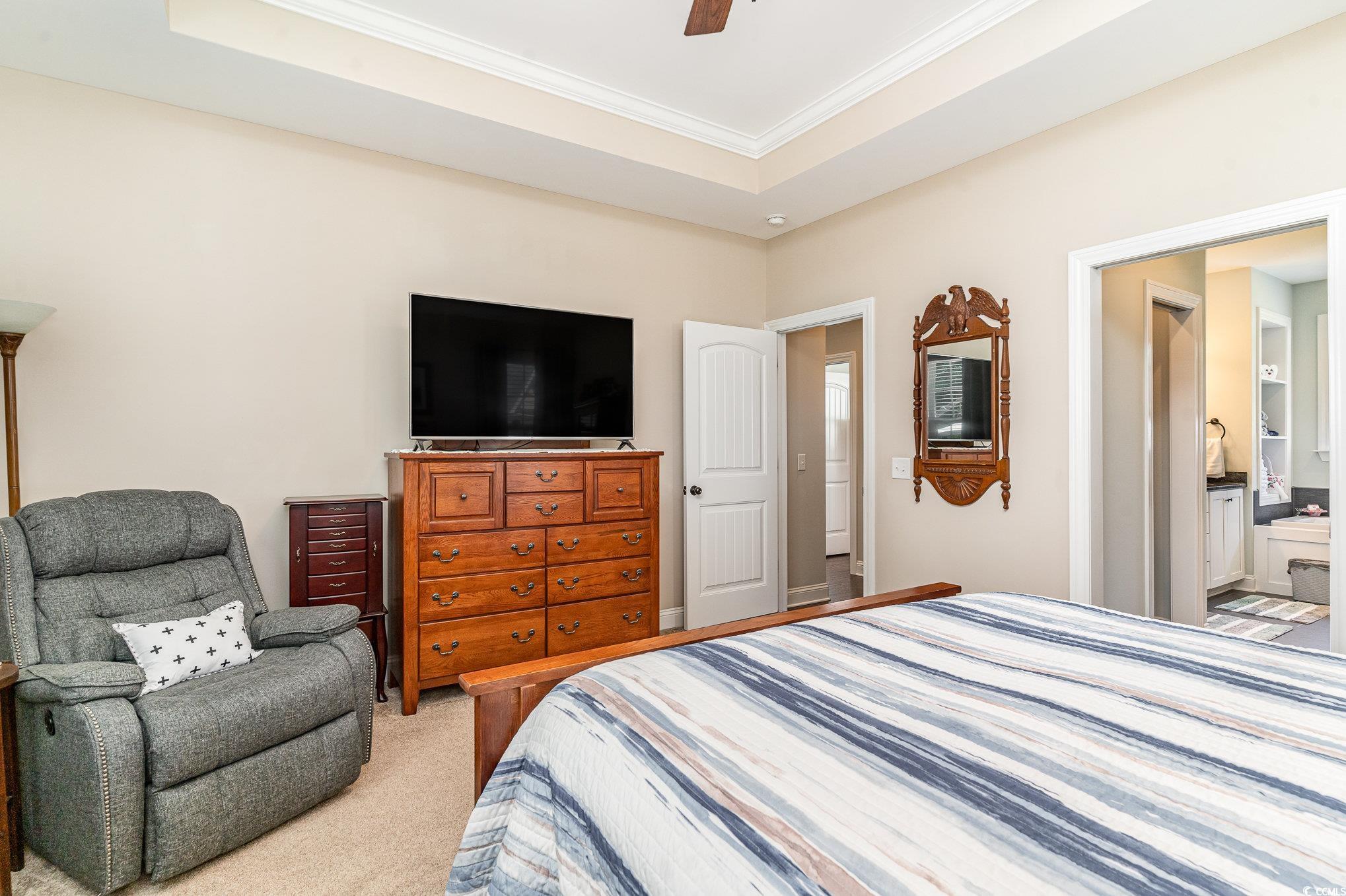 4204 Ridgewood Drive Conway, SC 29526 - Photo 17 of 38 Carpeted bedroom featuring ornamental molding, cei