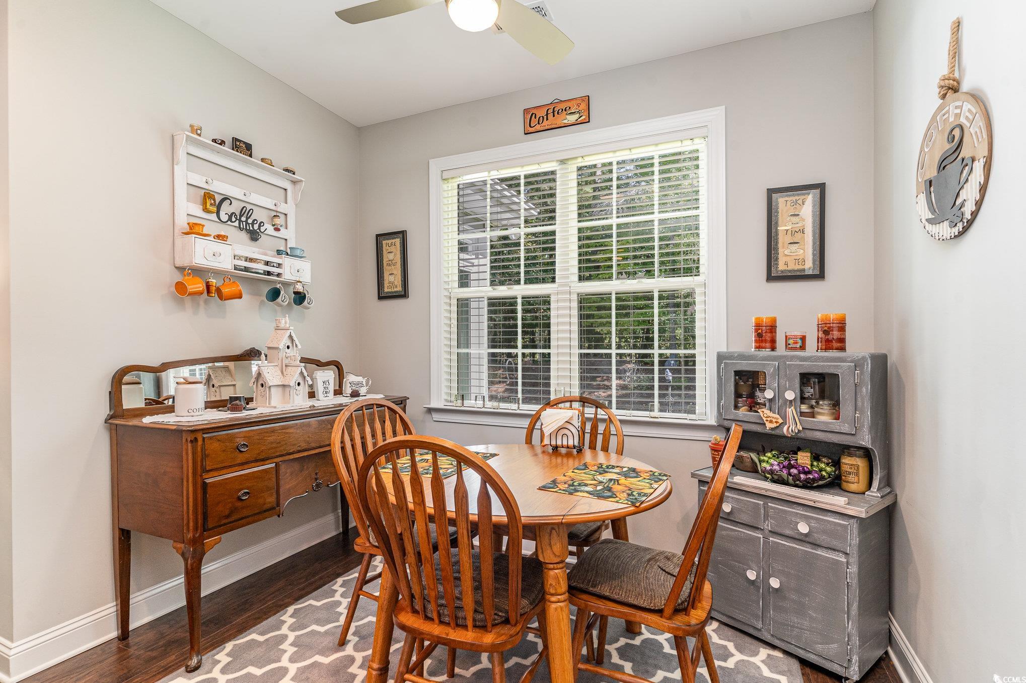 4204 Ridgewood Drive Conway, SC 29526 - Photo 9 of 38 Dining space with ceiling fan, a wealth of natural