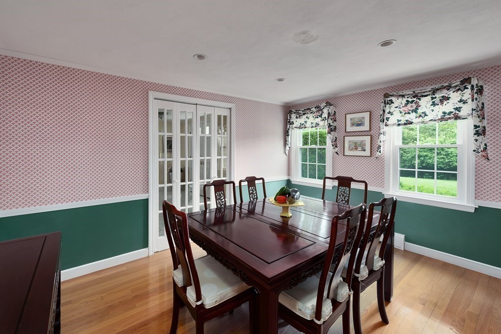 6 Trask Road Boxford, MA 01921 - Photo 12 of 36 a view of a dining room with furniture window and outside view
