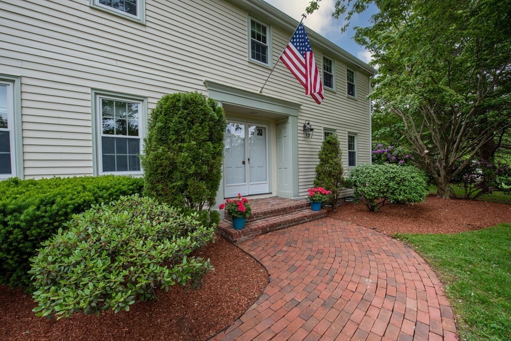 6 Trask Road Boxford, MA 01921 - Photo 31 of 36 front view of a house with a yard