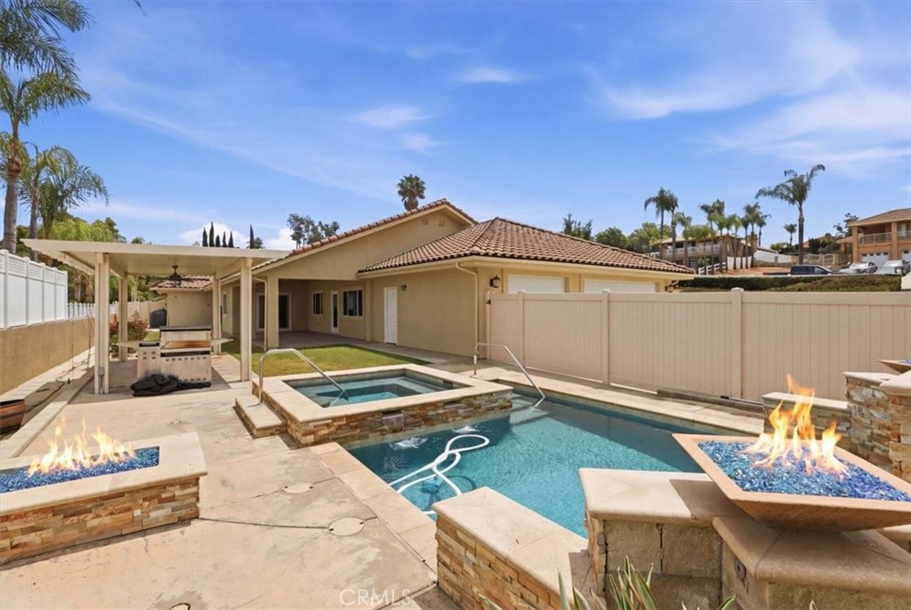 14202 Meadowlands Drive Riverside, CA 92503 - Photo 37 of 60 a view of a patio with swimming pool