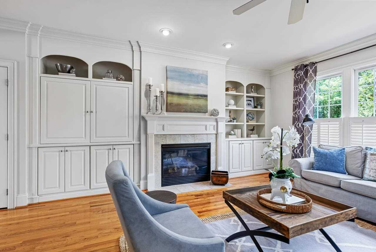 3510 Bright Horizons Way Raleigh, NC 27614 - Photo 6 of 30 Beautiful built-ins grace the natural gas fireplace. Family room