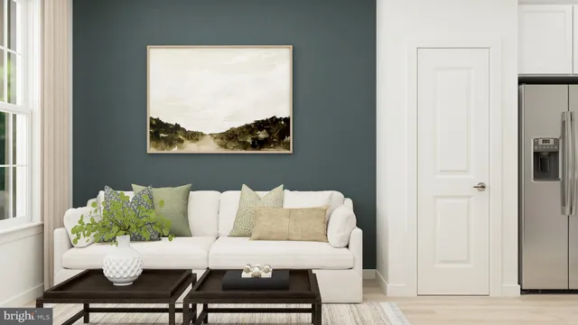 a view of a living room and a couch