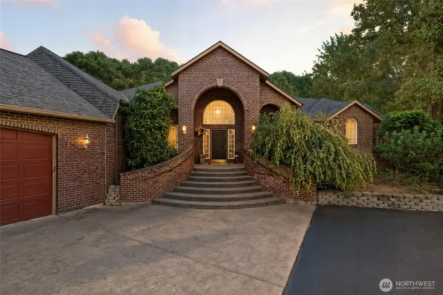 a view of a balcony with furniture