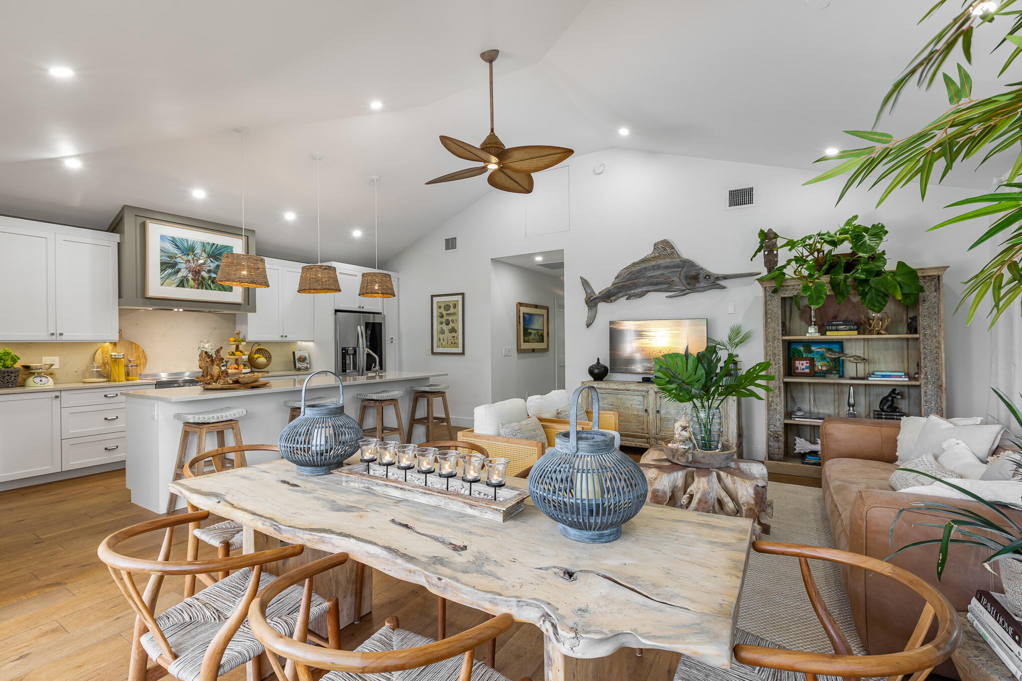916 Seminary Street Key West, FL 33040 - Photo 11 of 37 a living room with furniture a chandelier and a dining table