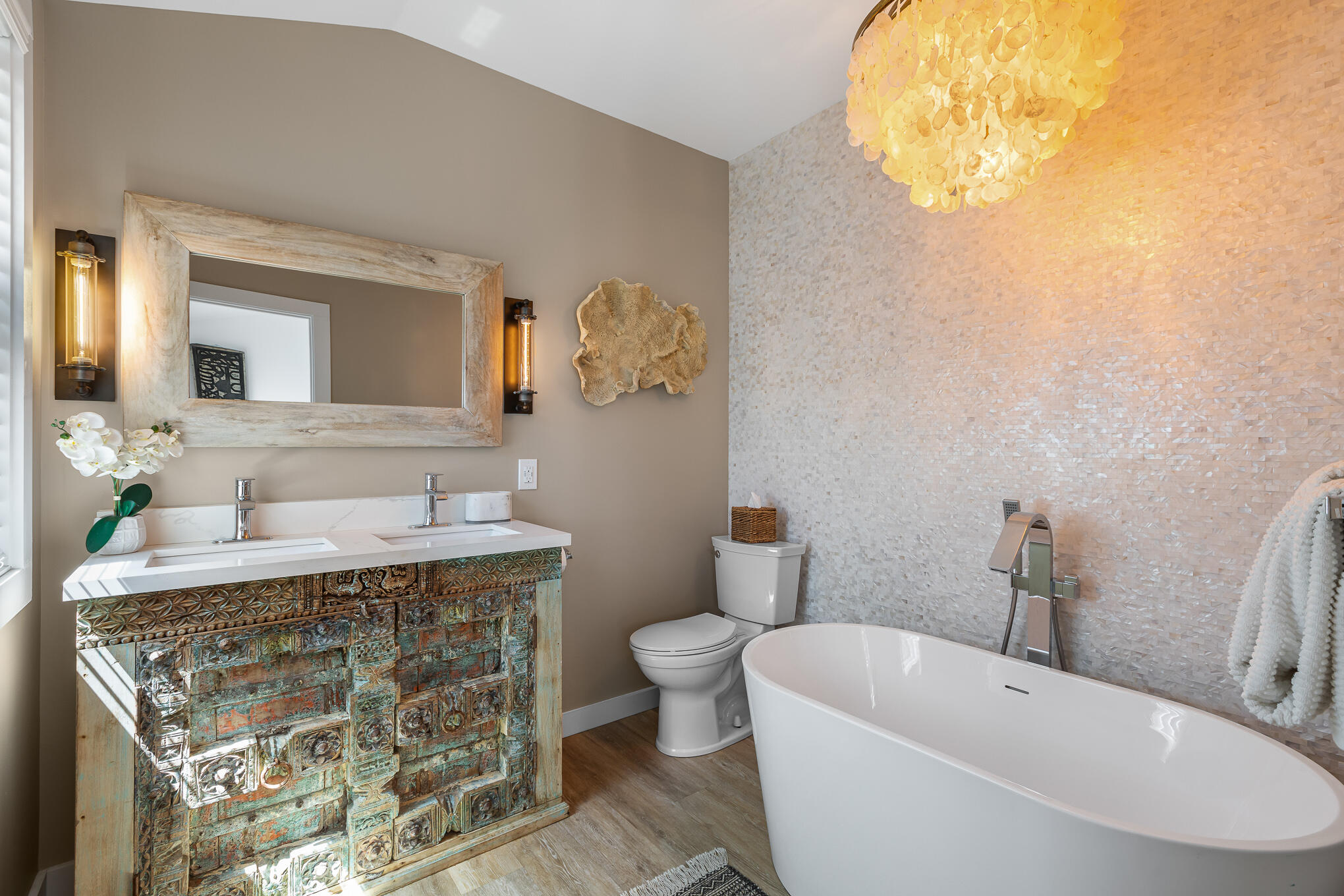 916 Seminary Street Key West, FL 33040 - Photo 27 of 37 a bathroom with a sink and a mirror