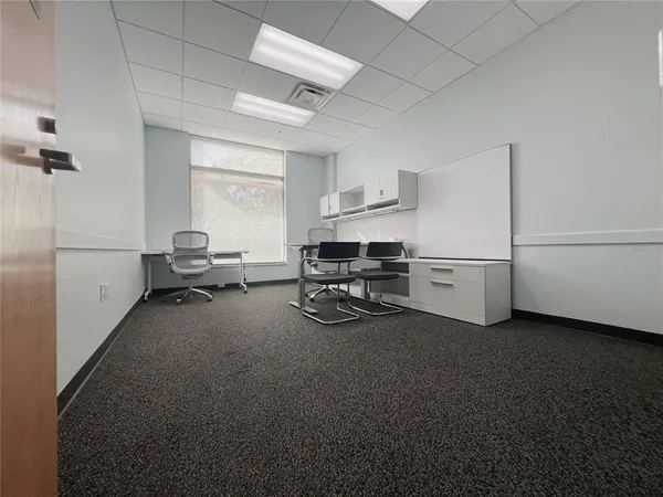 a view of a workspace with a window