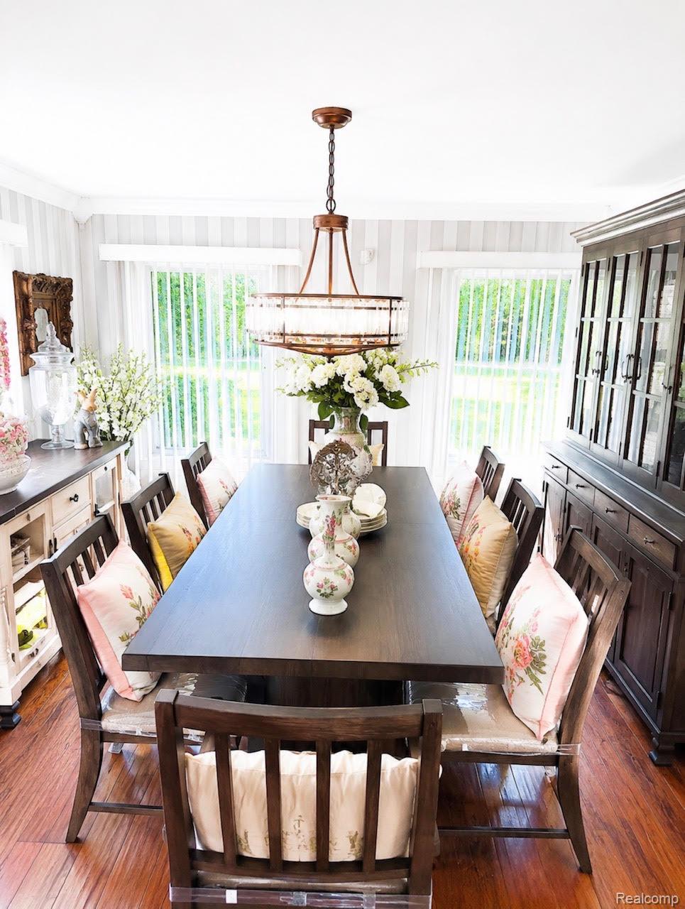 3483 Flint River Road Columbiaville, MI 48421 - Photo 13 of 40 Formal dining room with wood-finish flooring