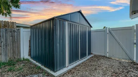 a backyard of a house