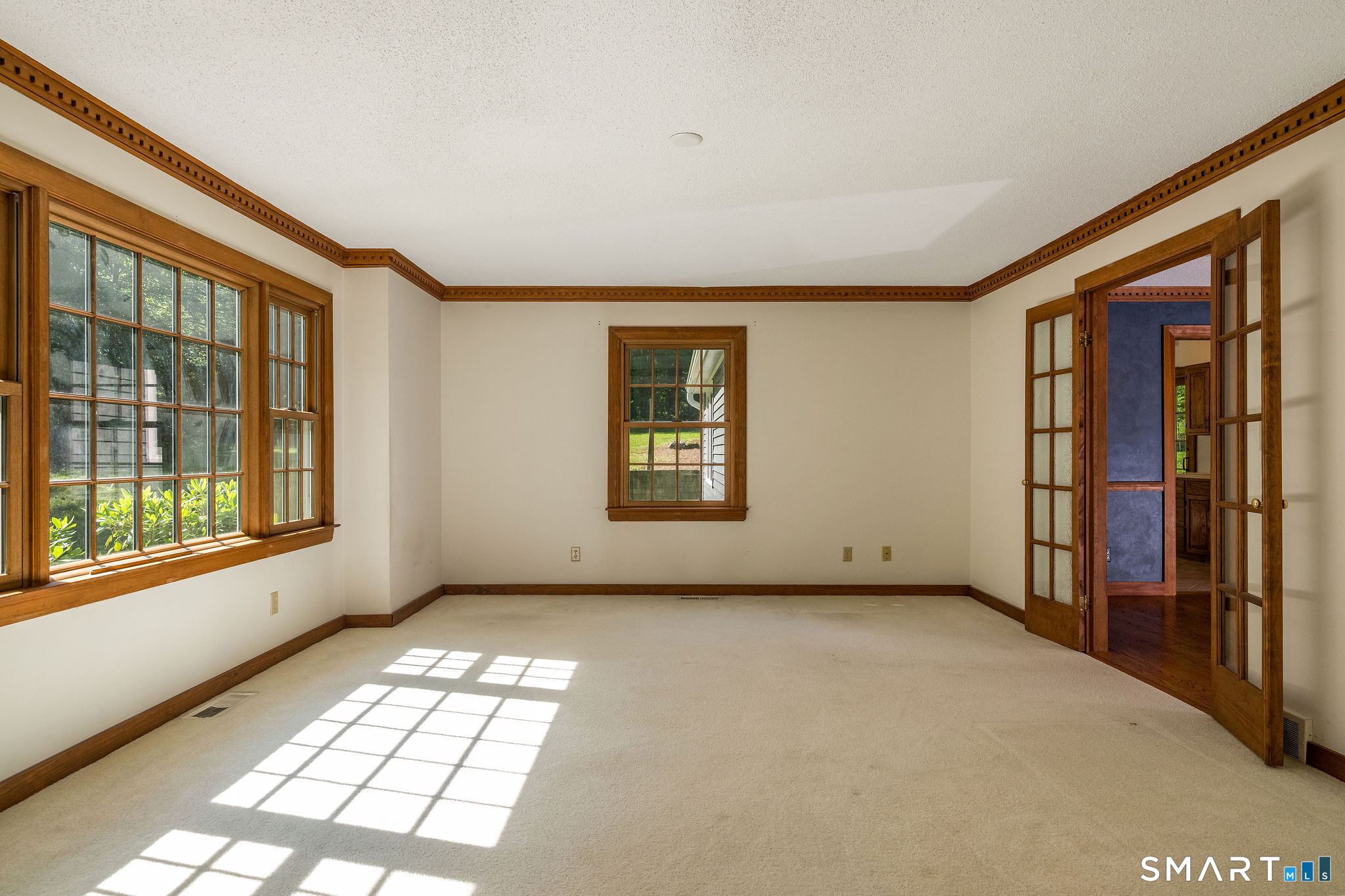 55 Sleepy Hill Road Southbury, CT 06488 - Photo 8 of 40 Living Room. Pretty double French Doors.