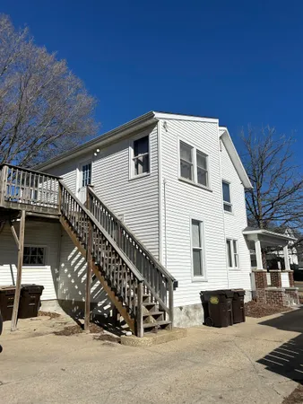a view of a house with a balcony