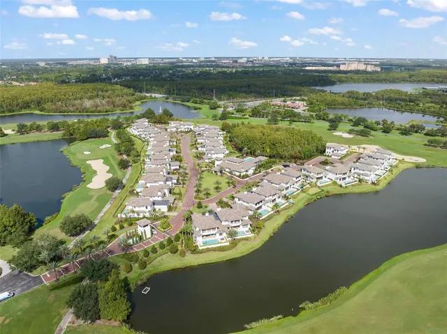 a view of a lake with a mountain