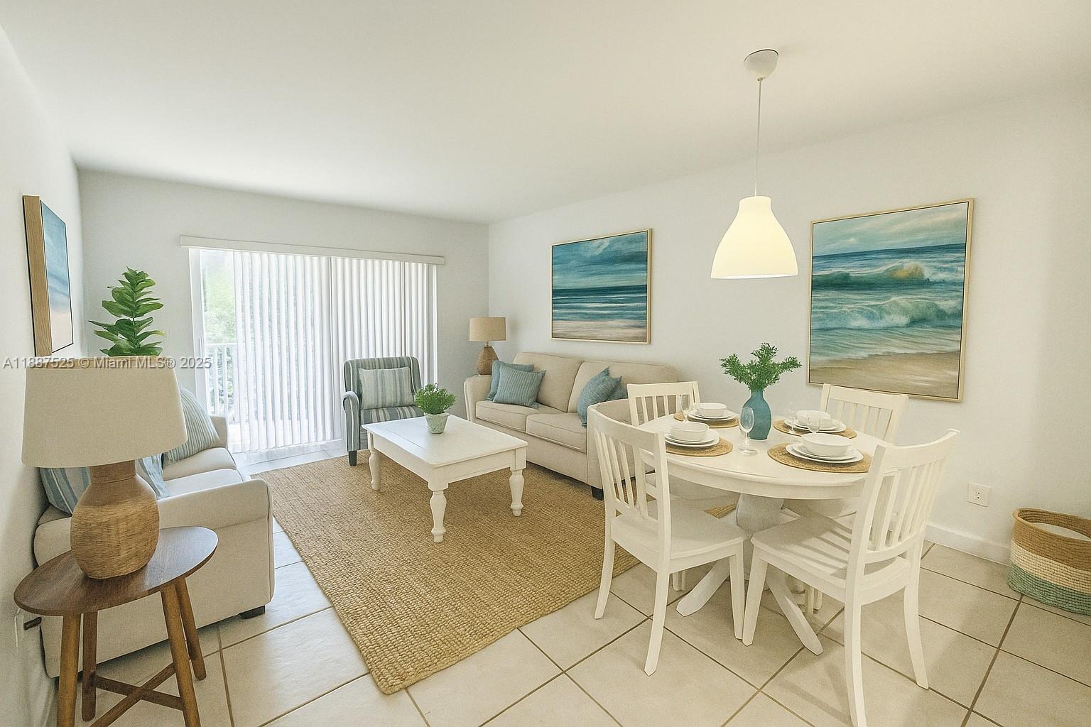 8101 Southwest 72nd Avenue, Unit 219W Miami, FL 33143 - Photo 9 of 30 a view of a dining room with furniture and wooden floor