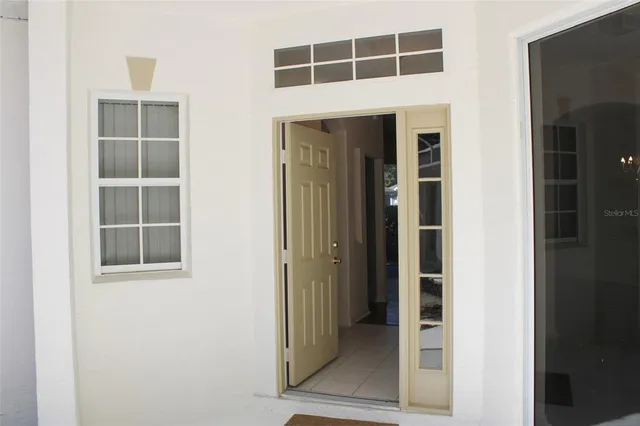 a view of front door