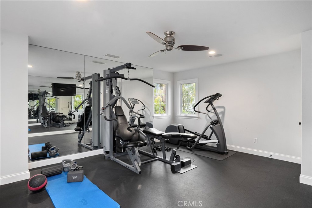 33 Basilica Place Ladera Ranch, CA 92694 - Photo 28 of 61 a view of a room with gym equipment