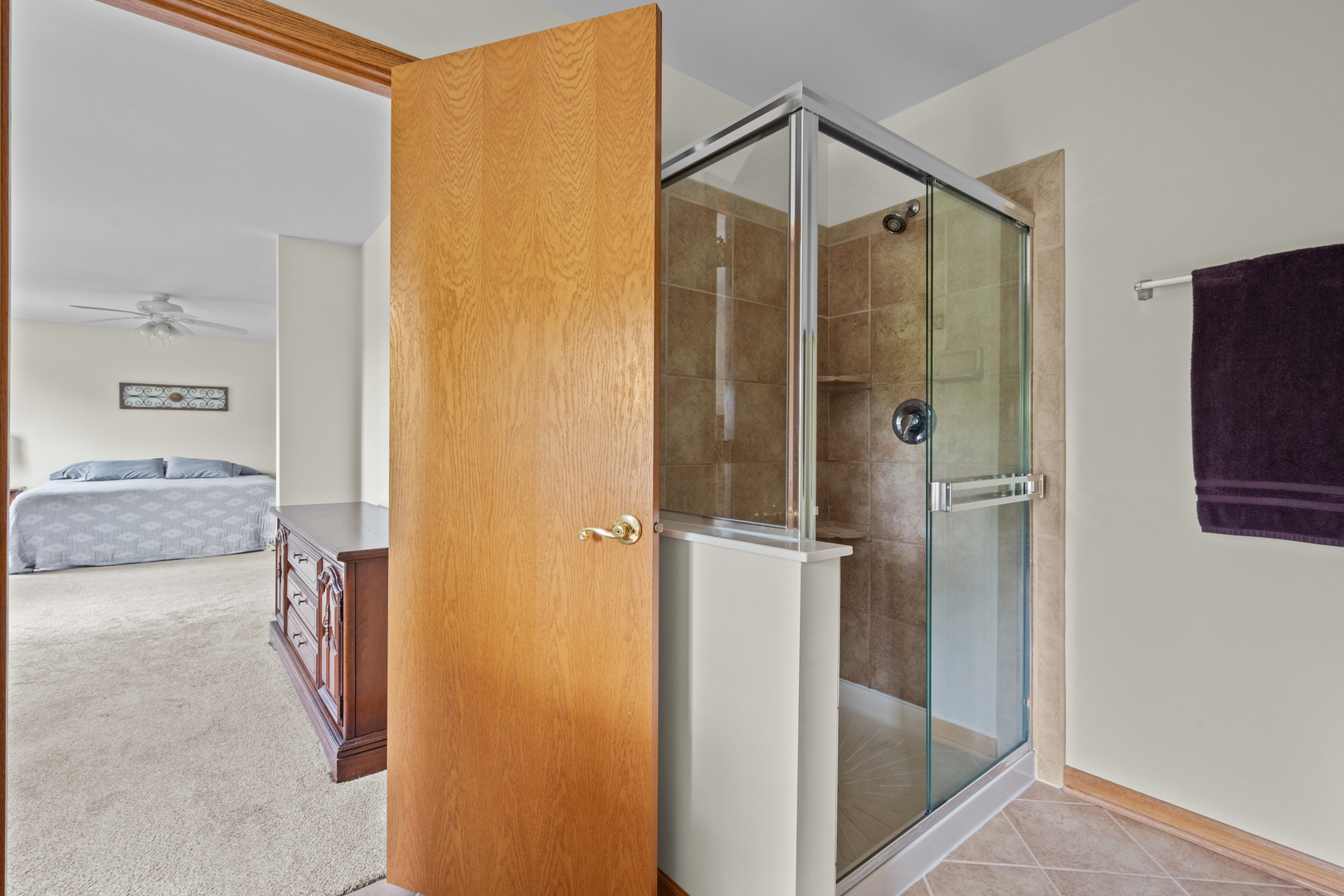 614 Wingpointe Drive Aurora, IL 60506 - Photo 20 of 31 a bathroom with a shower and a mirror