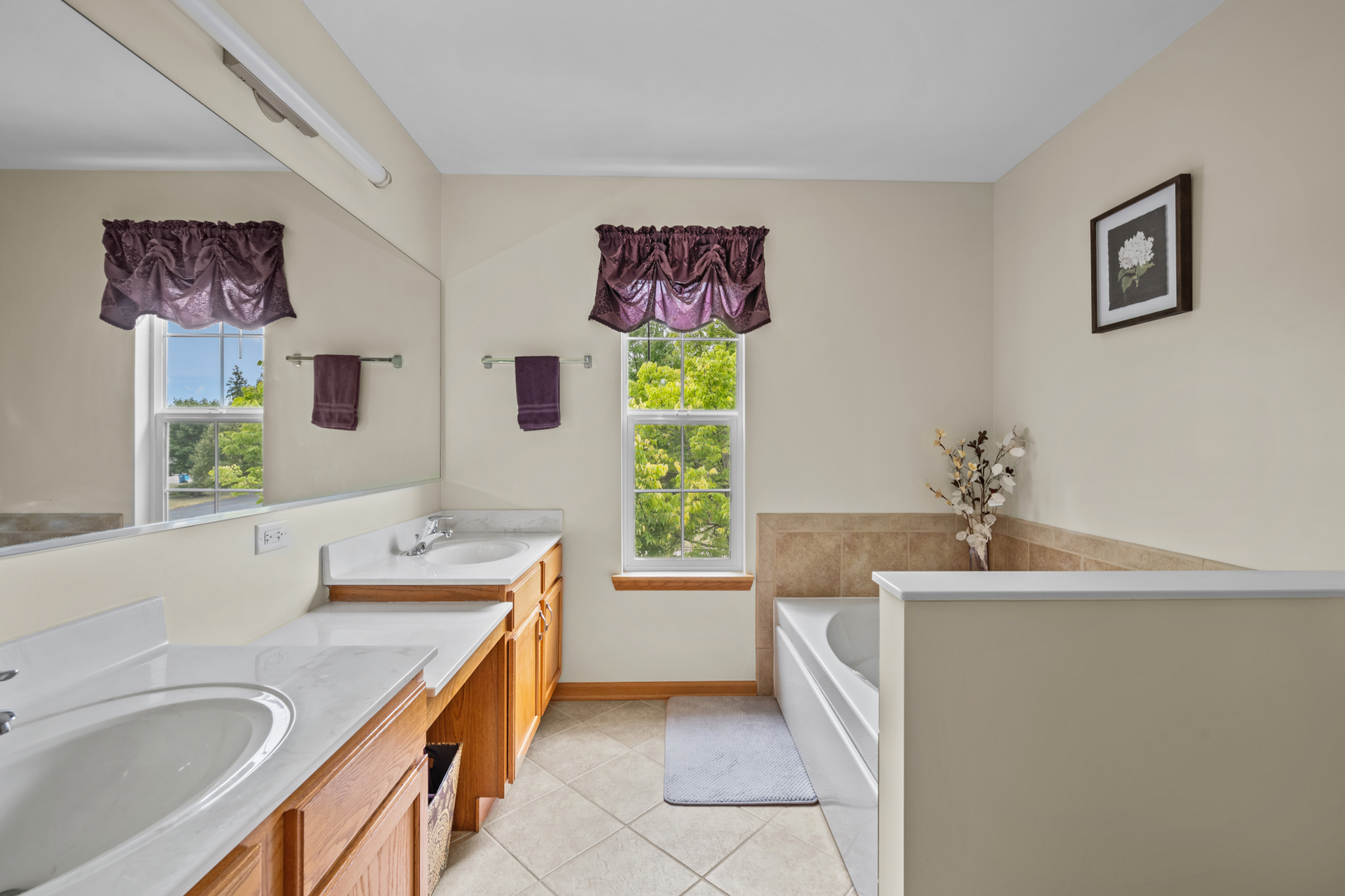 614 Wingpointe Drive Aurora, IL 60506 - Photo 21 of 31 a bathroom with a tub sink and mirror